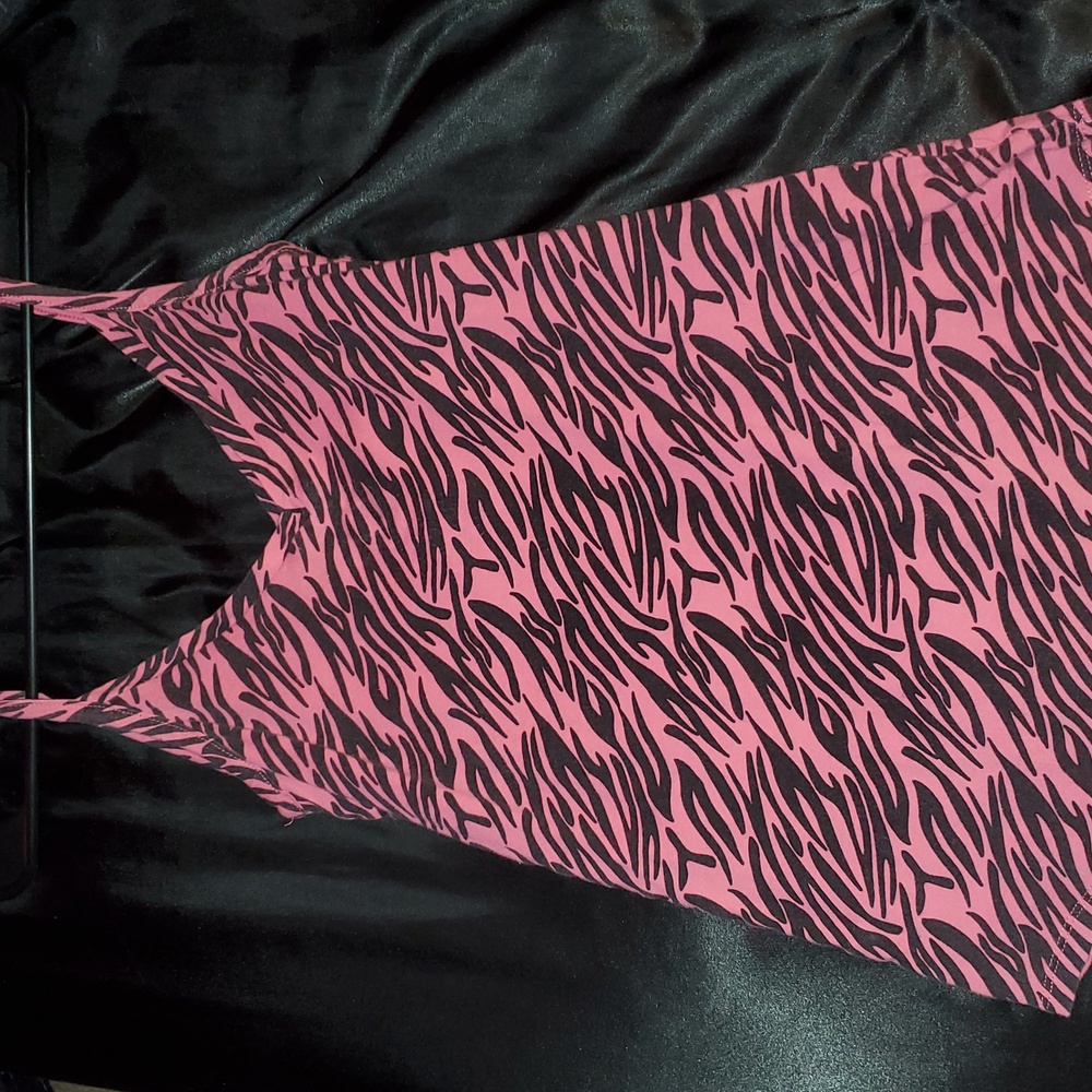 Pink Zebra Print Tank top Clawdeen Monster High Shirt - Picture 2 of 4